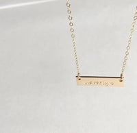 Image 2 of KMH BAR NECKLACE