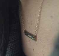 Image 3 of KMH BAR NECKLACE