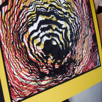 Image 2 of 'So This Is How It Ends.' Screen Print on Mustard
