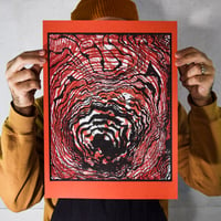 Image 1 of 'So This Is How It Ends.' Screen Print on Bright Orange