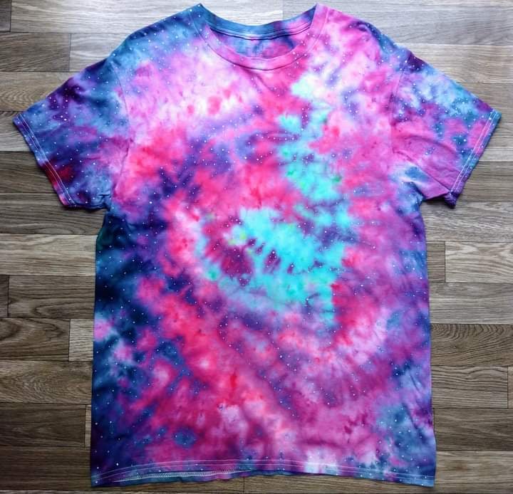 Image of Adult Large "Galaxy" Tie-dye T-shirt
