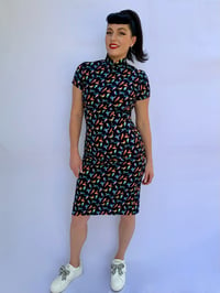 Image 1 of Hummingbird Mandarin Dress