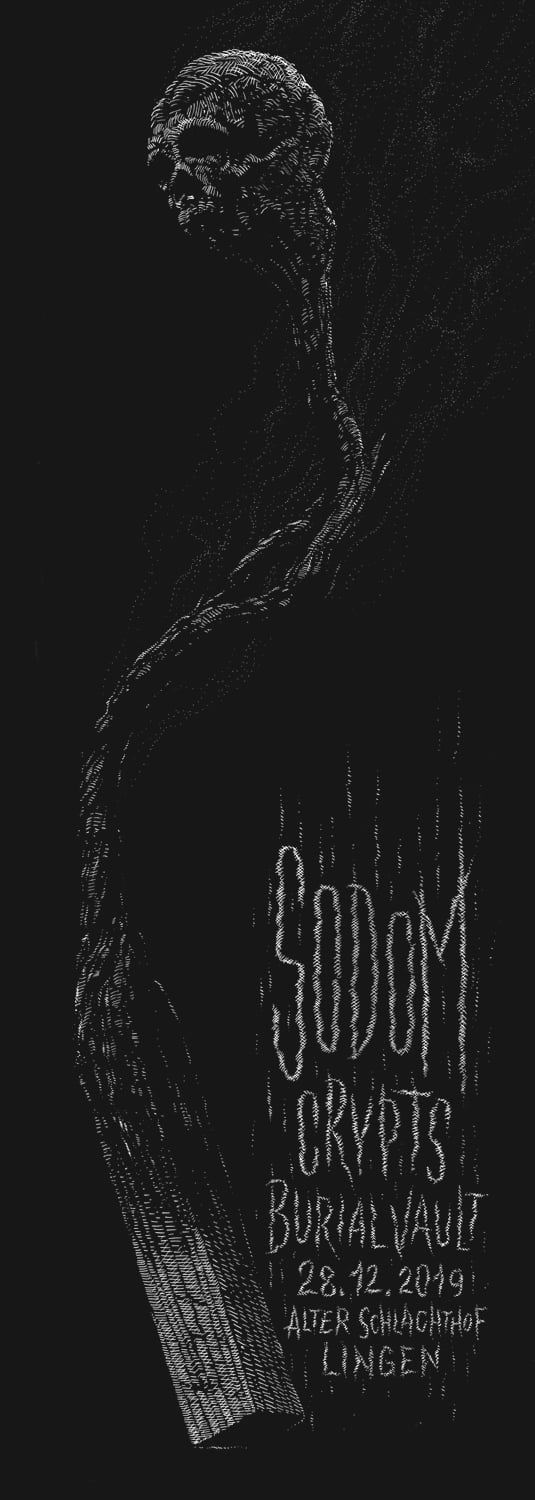 Image of »Sodom« Gig Poster