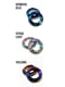 Image of Bermuda Blue Big Ring Necklace with Little Heart Charm