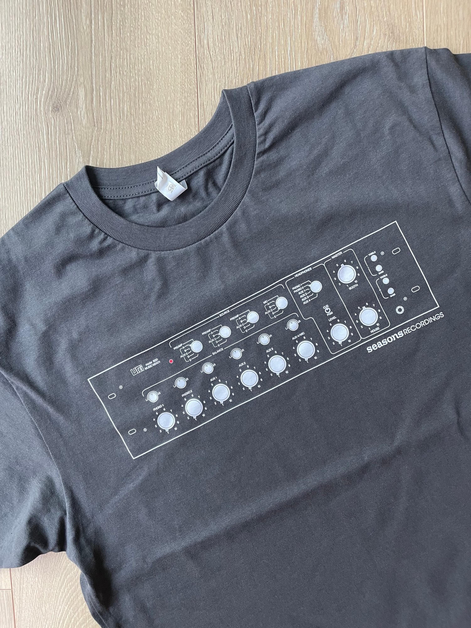 Image of Seasons 'Analog Mixer' Design Tee (Gray) 