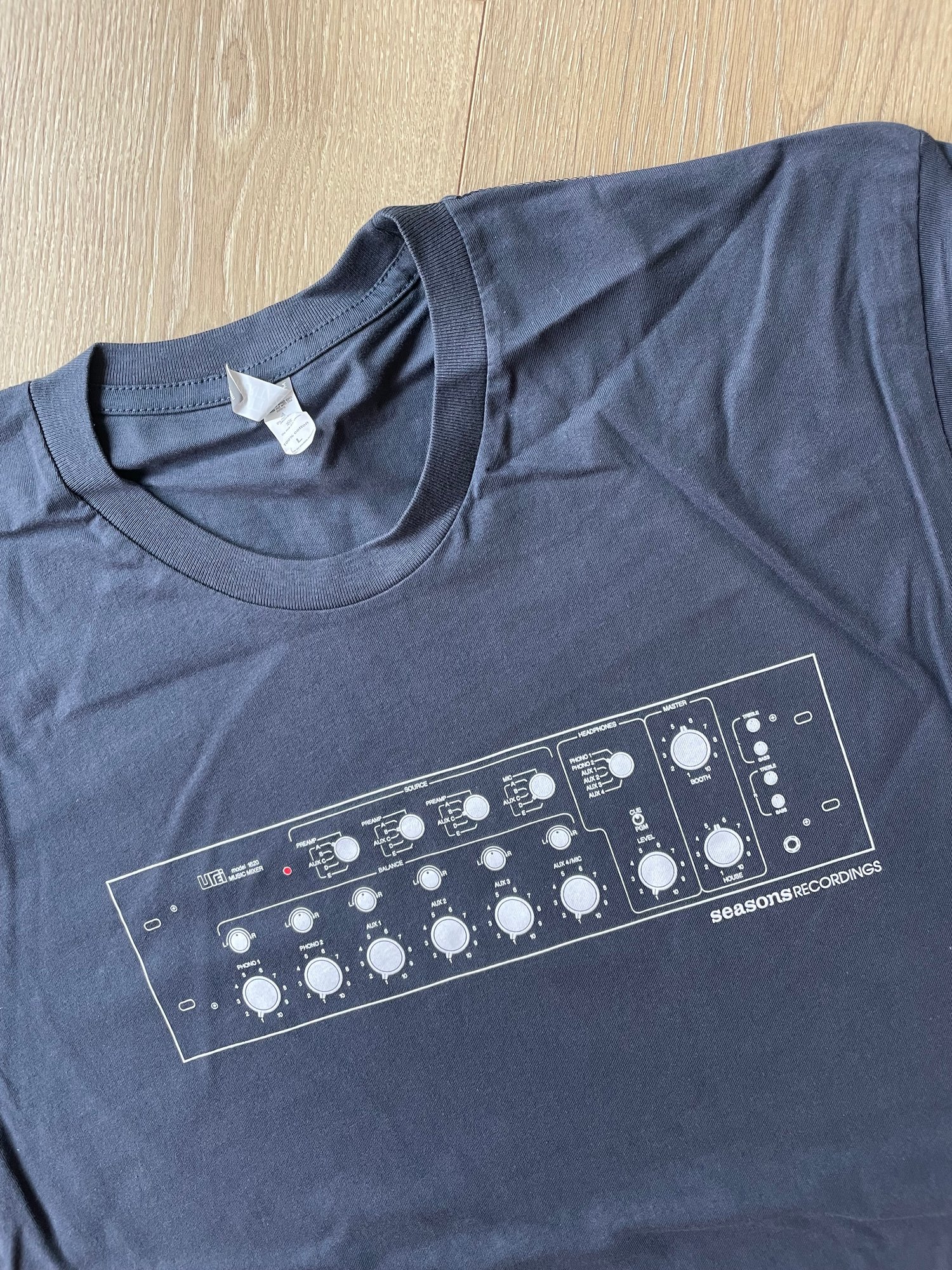 Image of Seasons 'Analog Mixer' Design Tee (Blue) 