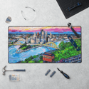 Steel City Sunset Neoprene Desk Mat