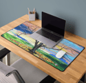 Swan Song Splendor Neoprene Desk Mat