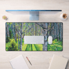 Light On White Birch Neoprene Desk Mat