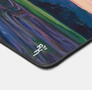 Image of Sunset On Lyona Road Neoprene Desk Mat