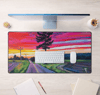 Sunset On Lyona Road Neoprene Desk Mat