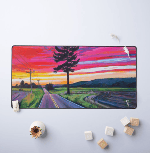 Image of Sunset On Lyona Road Neoprene Desk Mat