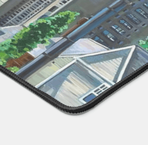 Image of Big Small TOwn Neoprene Desk Mat