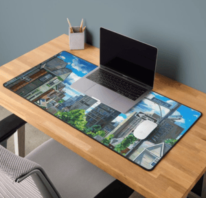 Image of Big Small TOwn Neoprene Desk Mat