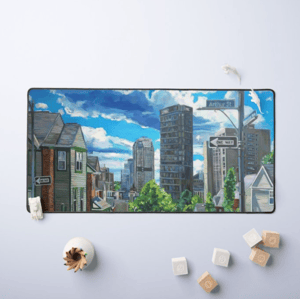 Image of Big Small TOwn Neoprene Desk Mat