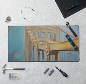 Image of Andy Warhol Bridge Neoprene Desk Mat