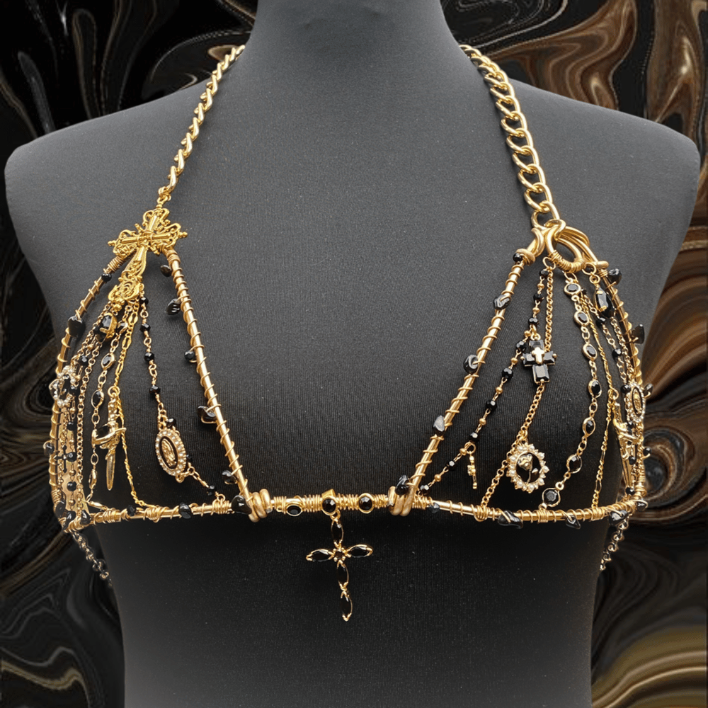 Crucifix ur Vibe Wire Wrapped Top