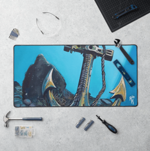 Image of Anchored Neoprene Desk Mat