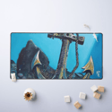 Anchored Neoprene Desk Mat