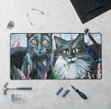 Cat Eyes Neoprene Desk Mat