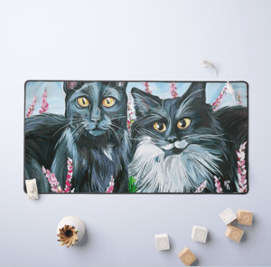 Image of Cat Eyes Neoprene Desk Mat