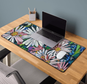 Image of Evelyn's Flowers Neoprene Desk Mat