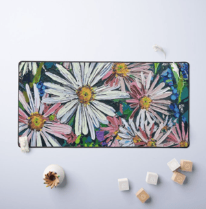 Image of Evelyn's Flowers Neoprene Desk Mat