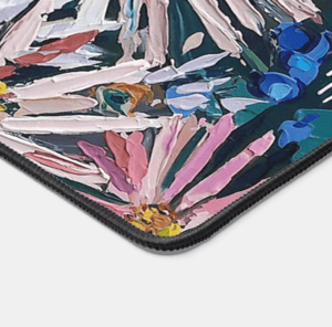 Image of Evelyn's Flowers Neoprene Desk Mat