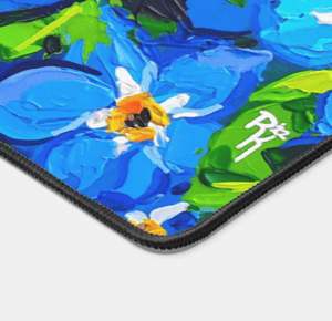 Image of Forget Me Not Neoprene Desk Mat