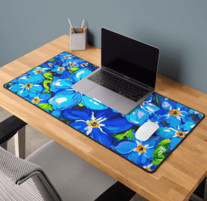 Image of Forget Me Not Neoprene Desk Mat