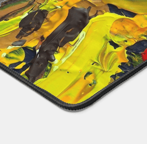 Image of Pansy Petals Neoprene Desk Mat