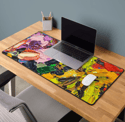 Pansy Petals Neoprene Desk Mat
