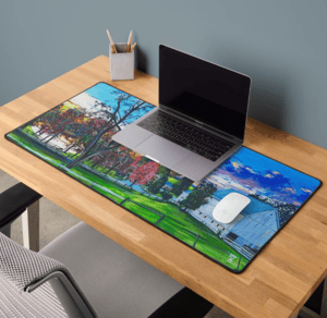 Image of View On Deer Creek Neoprene Desk Mat