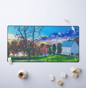 Image of View On Deer Creek Neoprene Desk Mat