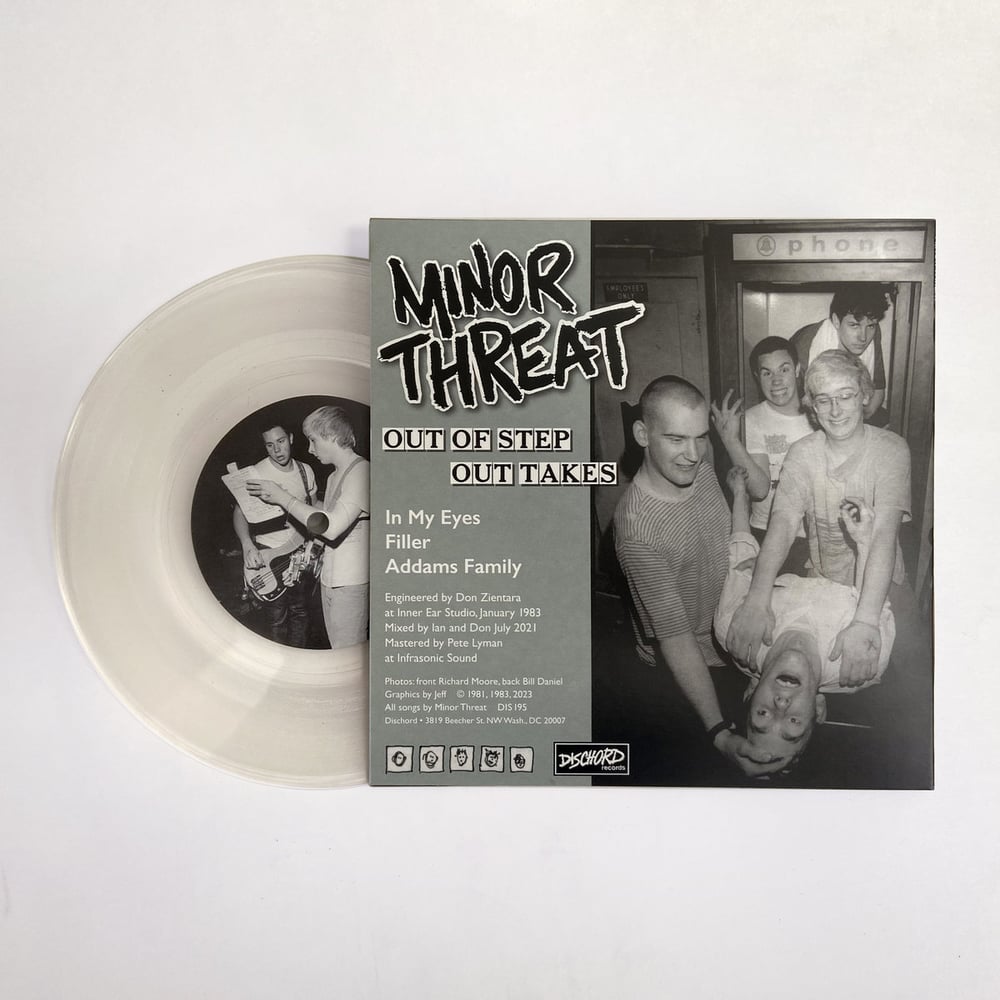 Image of Minor Threat - "Out Of Step Outtakes" 7" (Clear)