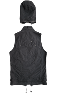 Image 3 of PPFM Fur Hood Cargo Vest - L