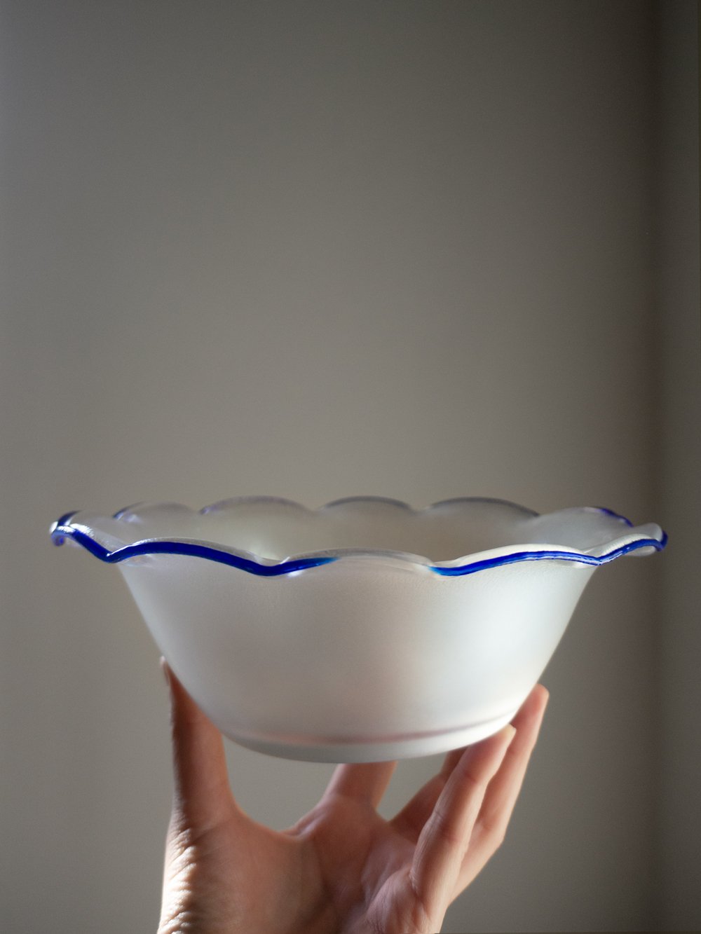 Image of wavy glass bowl