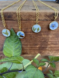 Image 1 of DAINTY FLORAL NECKLACES