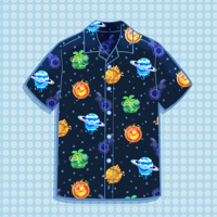 Image 3 of 'Elemental Space' Button-Down Shirt 