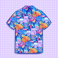 Image 3 of 'Monster Mart' Button-Down Shirt