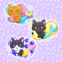 Image 5 of Fruity Feline Popsicle Charms