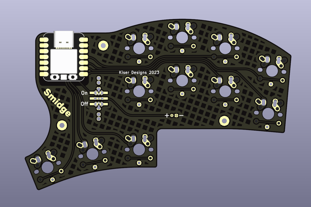 Smidge PCBs and XIAOs