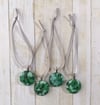 Green Mini Ornaments (Set of 4)