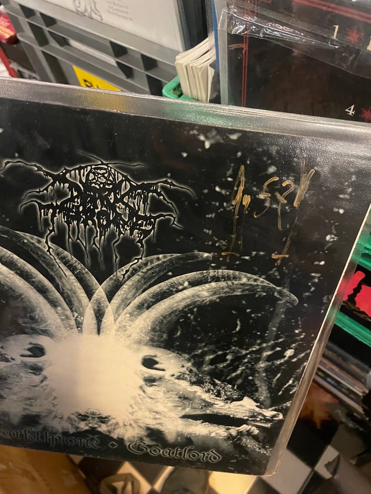 Image of Darkthrone Goatlord vinyl sign Fenriz