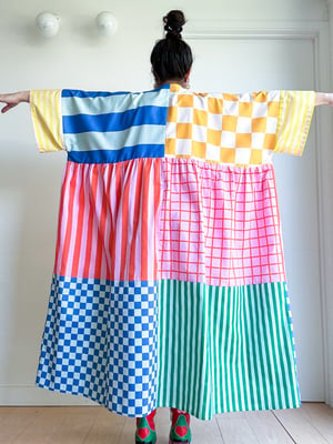 Image of Utopia Dress - Checks and Stripes