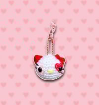 Image 1 of Clown Hello Kitty Keychain ⋆｡𖦹
