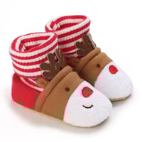 365home Christmas warm shoes for kids starting to walk, winter shoes for little boys and girl 
