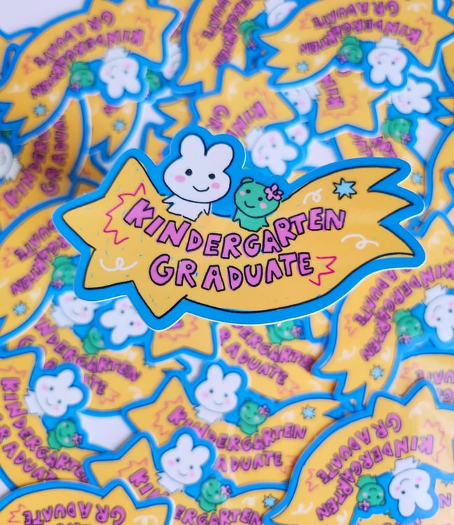 kindergarten graduate sticker
