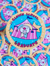 clown school graduate sticker