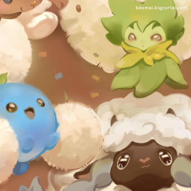 Poke Fluff -  11x17" Art Print